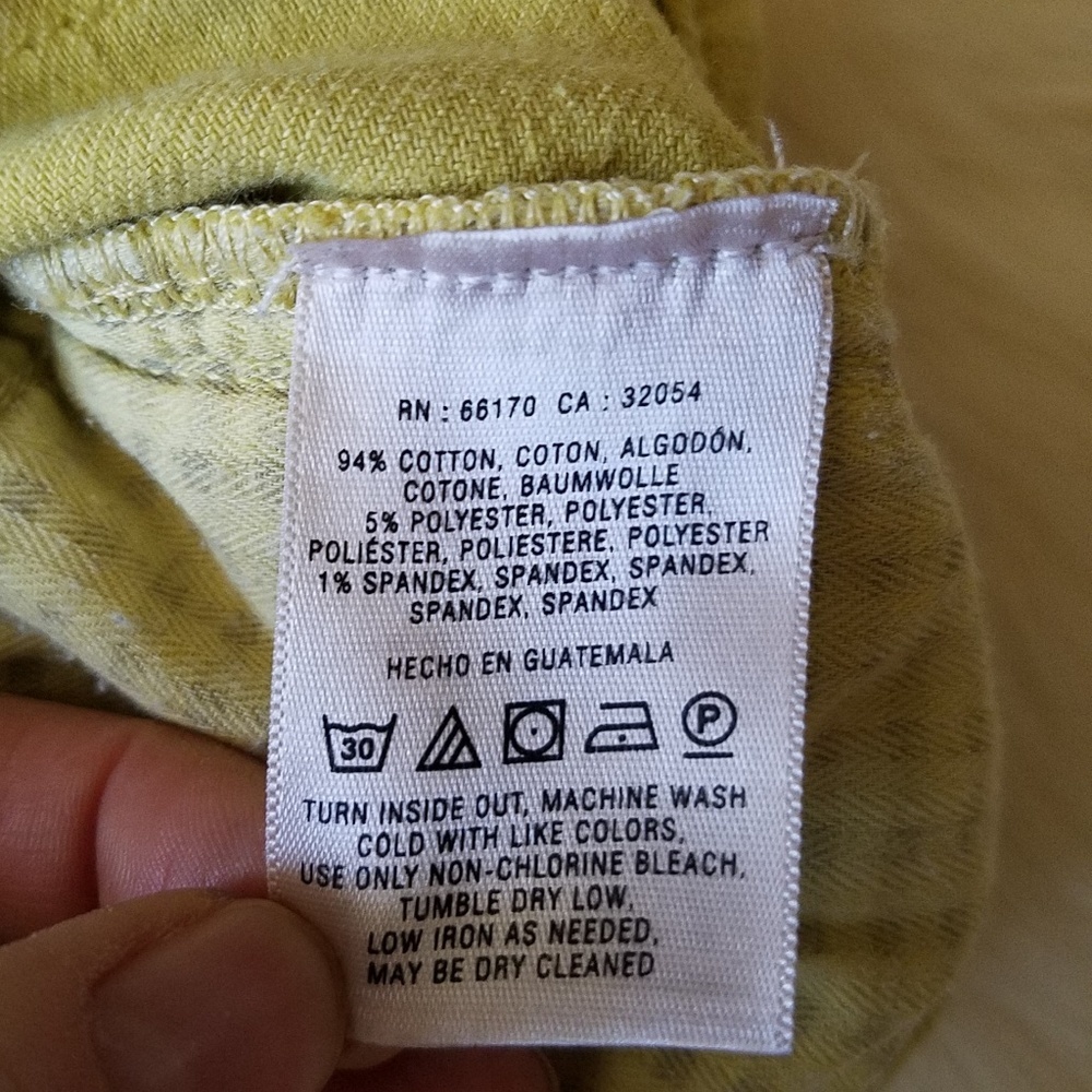 Pilcro & the Letterpress Stet Fit Yellow Jeans 24 - Picture 8 of 8
